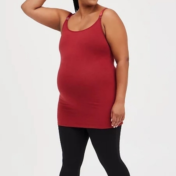 Torrid | MATERNITY NURSING CAMI - FOXY WINE - Picture 4 of 5